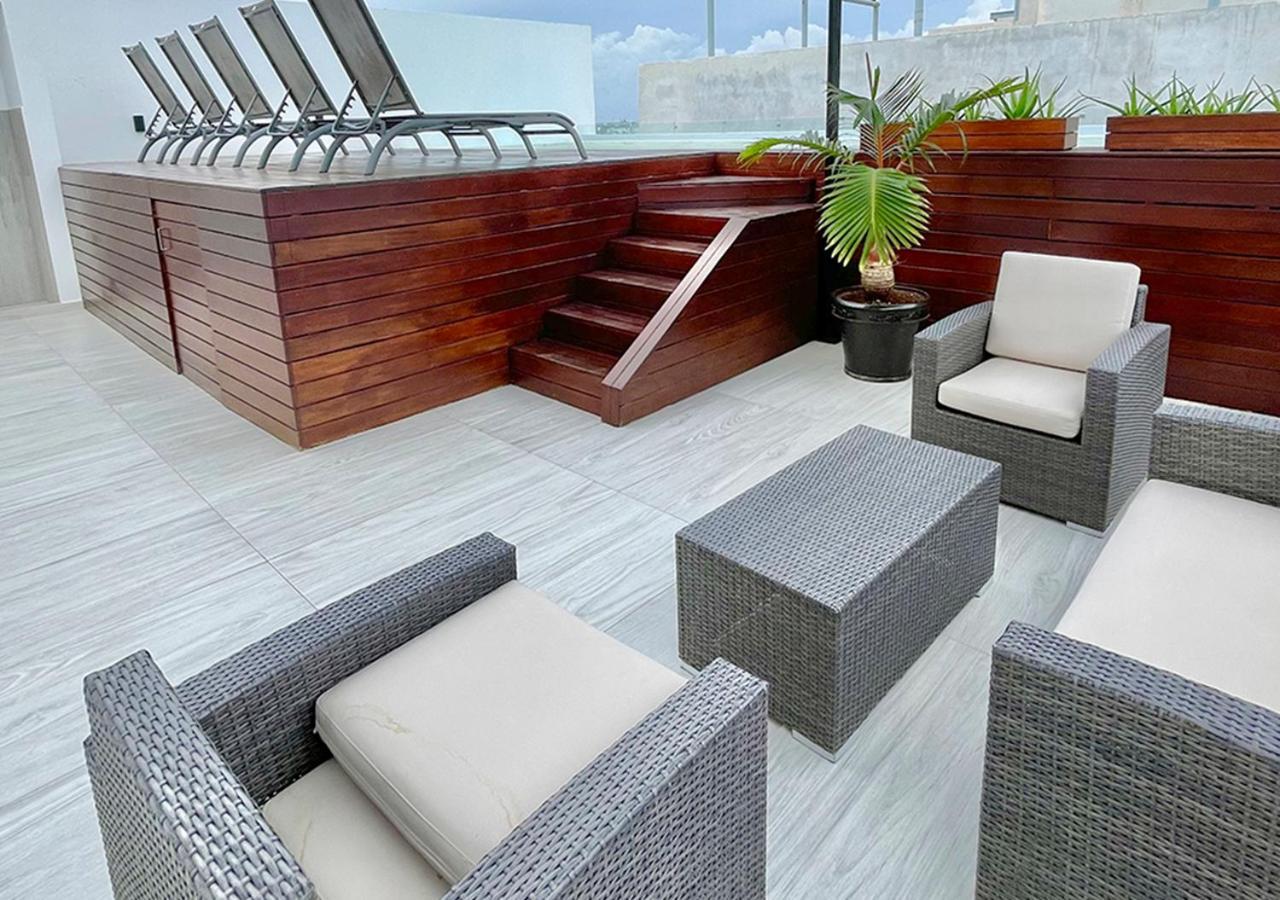 Stylish And Fancy Studio Next To 5Th Av Roof Pool Dk Playa del Carmen Exterior foto